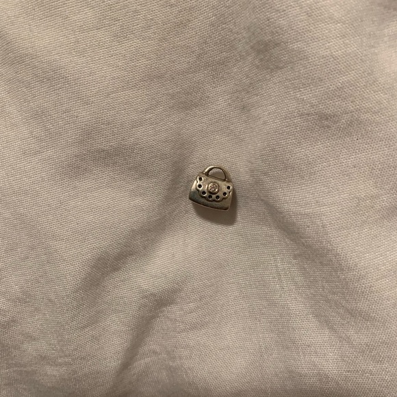 Pandora Retired Pink CZ Purse Handbag Charm - Picture 1 of 1
